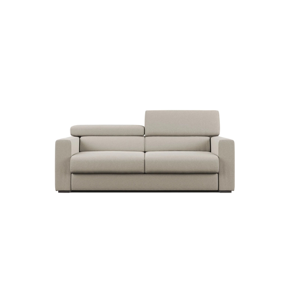 Dylan Divano con pouf estraibile 188 cm panna