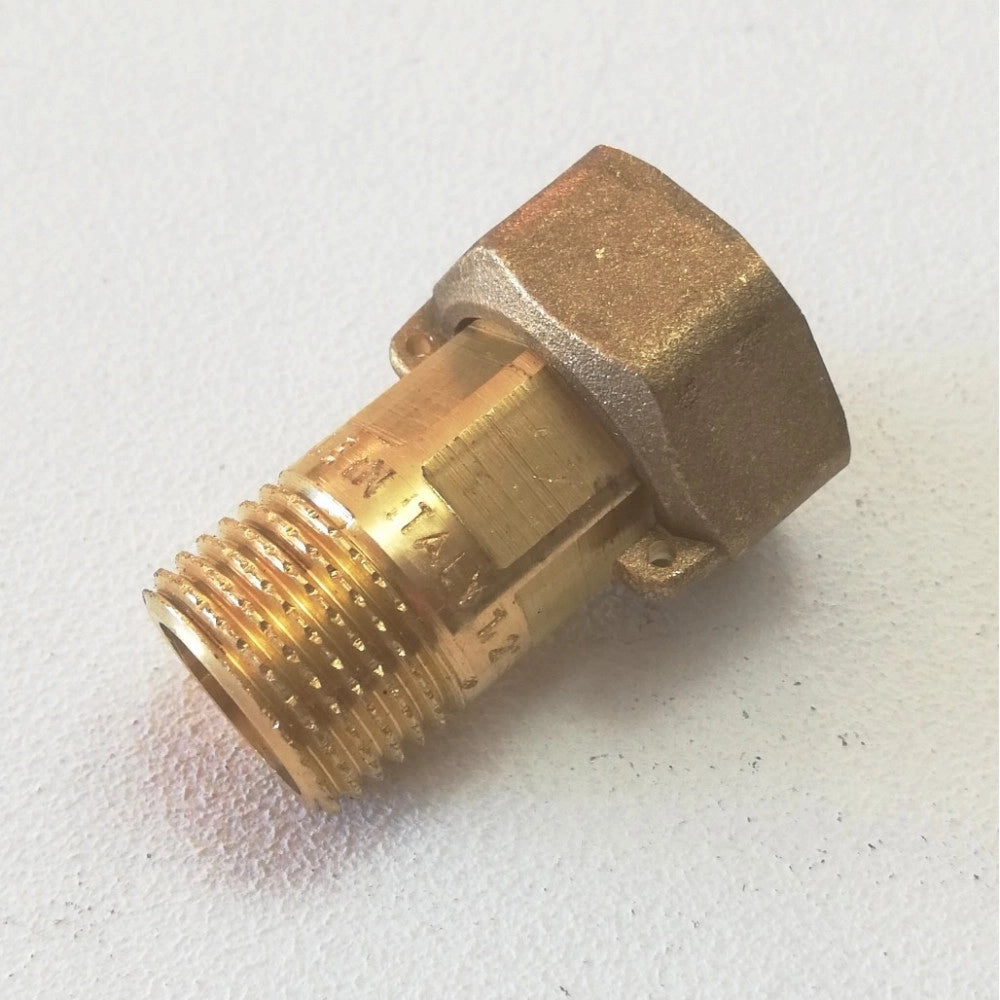 Raccordo codolo 1/2 x 3/4 con calotta per contatore - guarnizione inclusa
