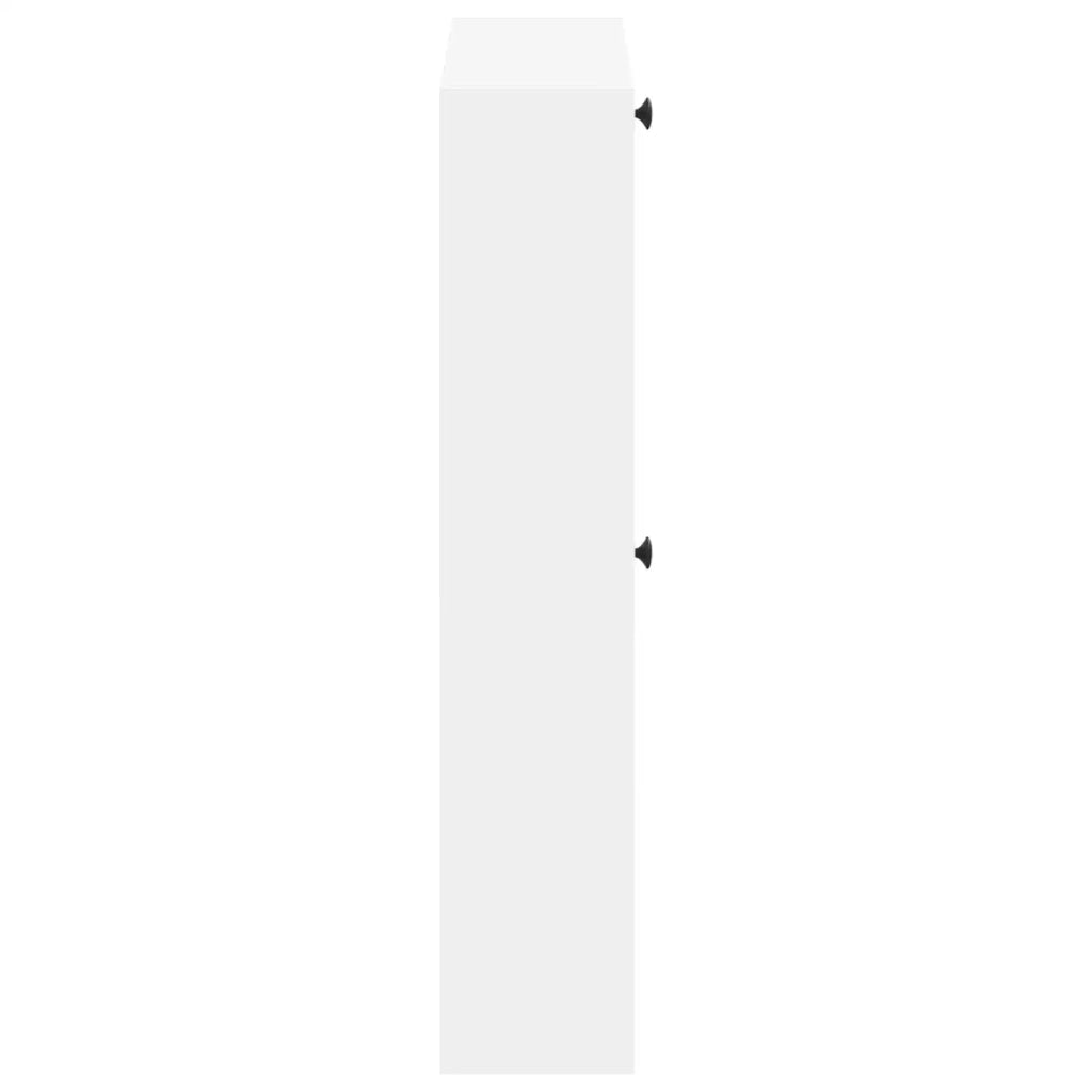 Mobiletto per Scarpe da Muro BREDA 71 x 17 x 86 cm Bianco 897515