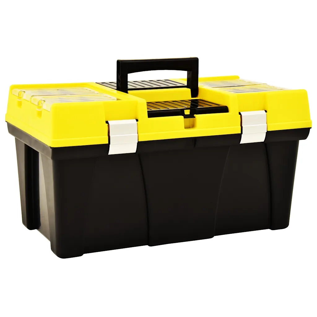 Cassetta degli Attrezzi in Plastica 595x337x316 mm Gialla 146270