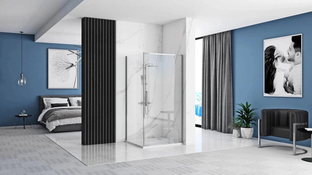 Cabina Doccia Rea Rapid Swing Chrom 90x100
