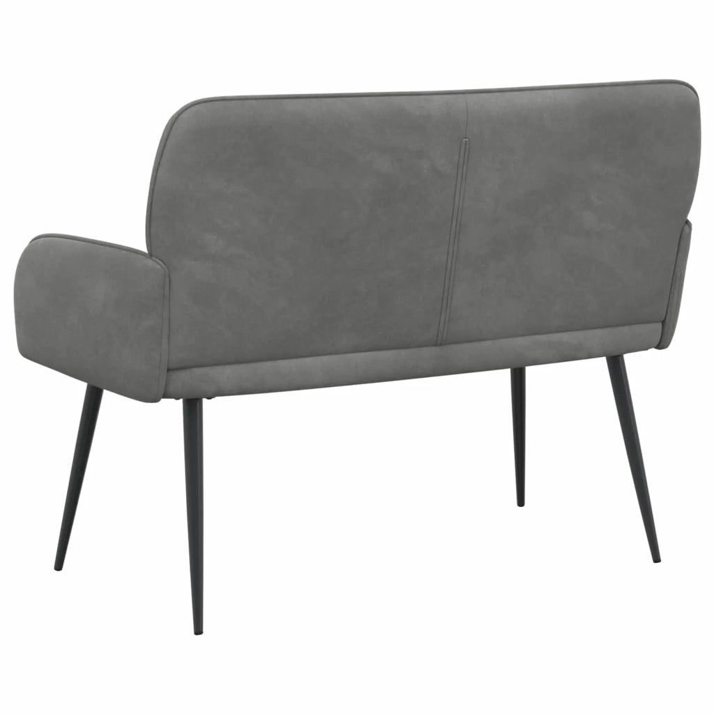 Divano a 2 posti con gambe in metallo 2 posto Grigio Scuro 42051018