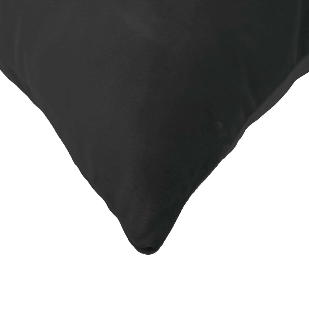 Cuscino con cuscino HEERLEN 2 pz Nero Velluto 927706