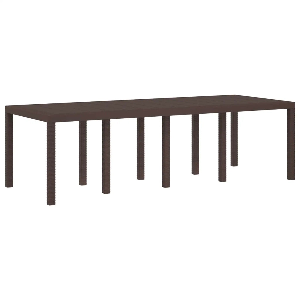 Set da Pranzo per Giardino 11 pz Marrone e Tortora PP 3430173