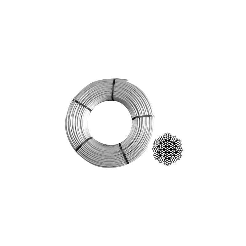 FUNE ZINCATA COMMERCIALE Ø 2 mm - rotolo 100 mt