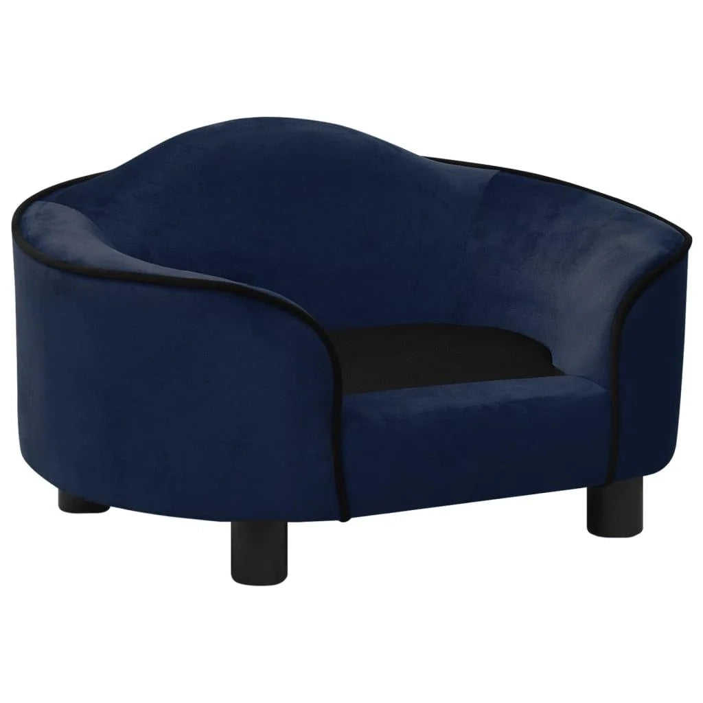Divano per cani 67 cm peluche blu 02_0000103