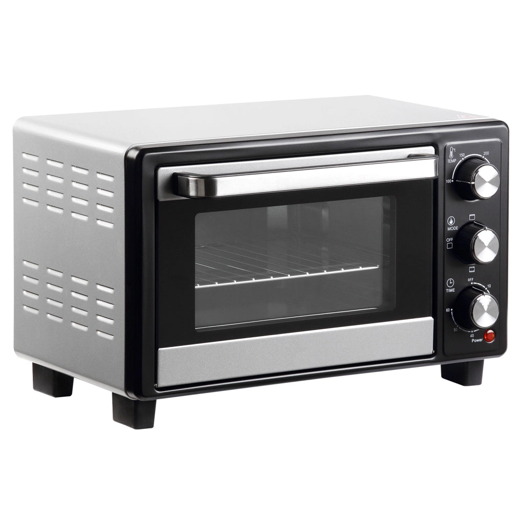 Forno Elettrico Portatile 16L 1400W ¨C Xylo ¨C 3 Modalit¨¤ Timer Teglia Griglia 44x32x28cm Argento
