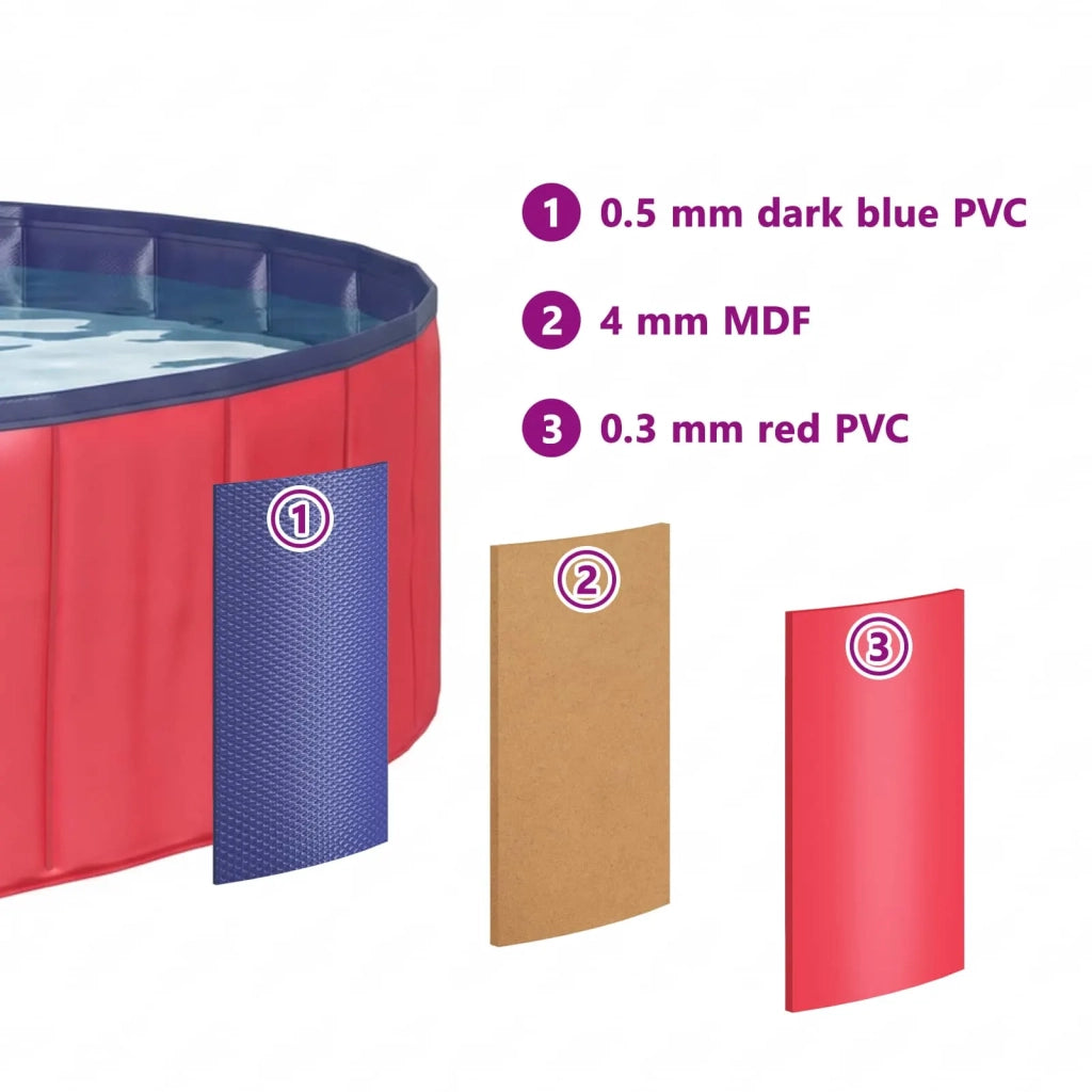 Piscina per bambini Rosso ?200 x 30 cm CFW1586832