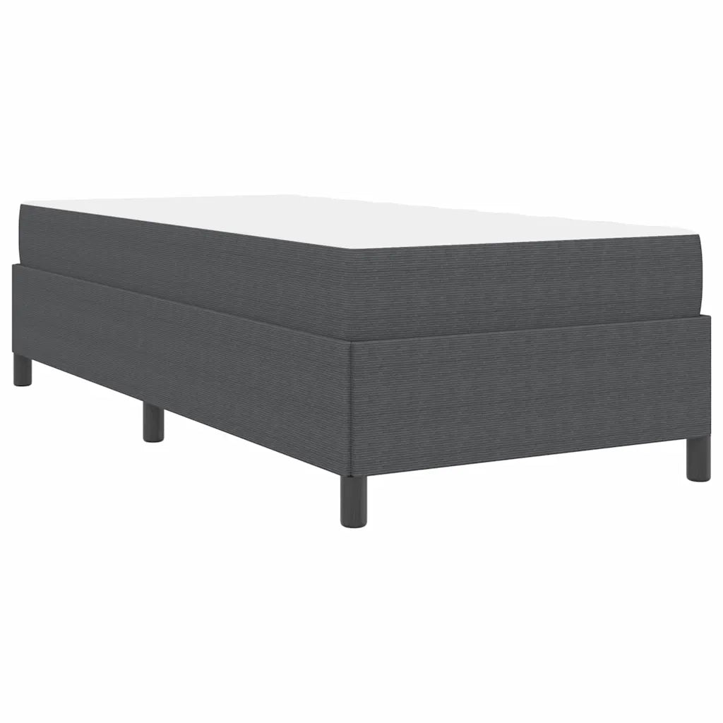 Struttura del letto Grigio scuro 80 x 200 cm Tessuto