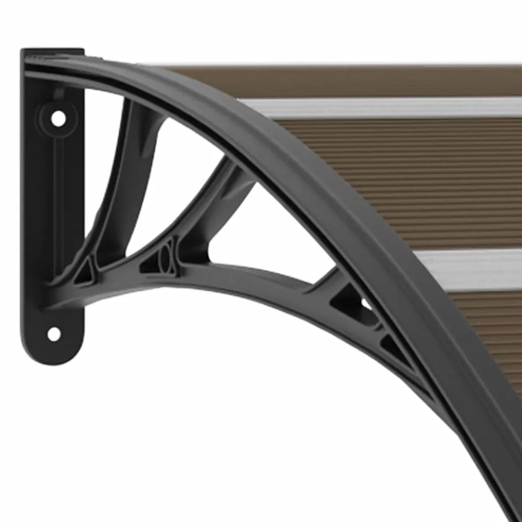 Pensilina per Porta Nera 240x100 cm in PC CFW5504481