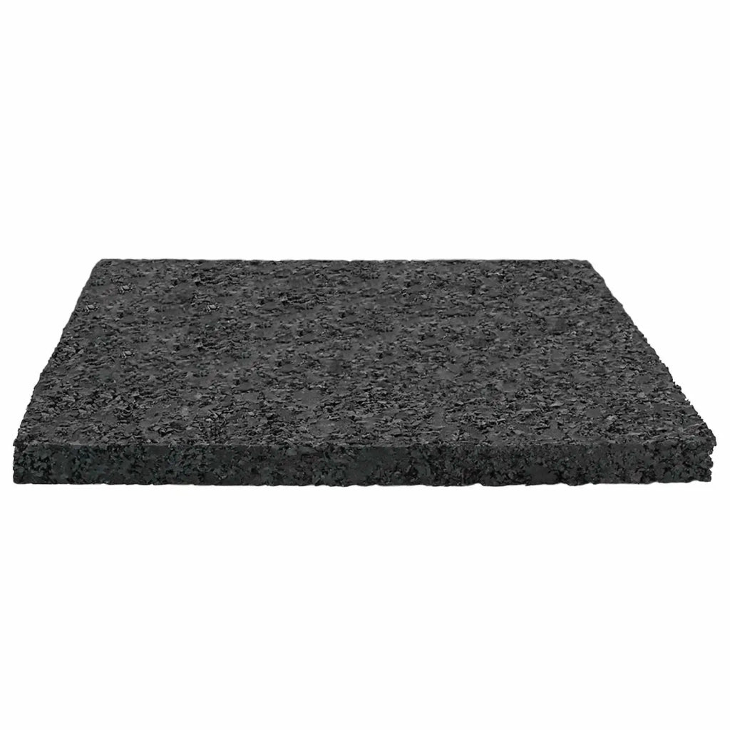 Pad per patio in granuli di gomma Nero 9 x 9 x 0,6 cm Gomma 42027231