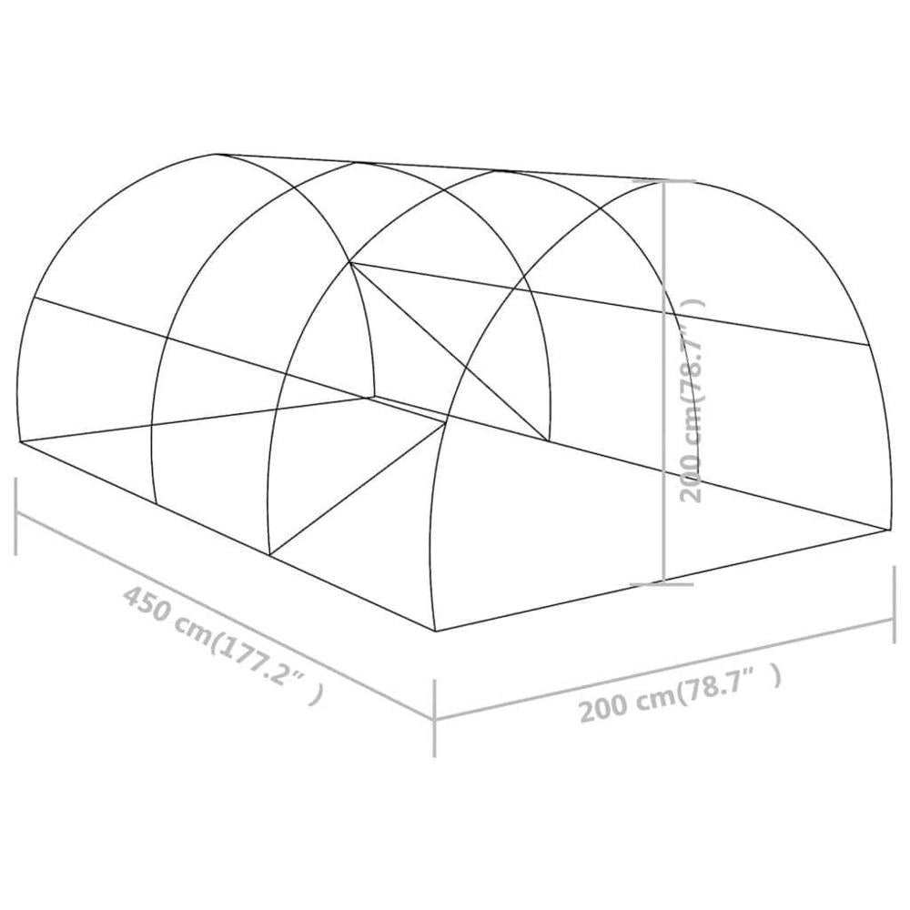 Greenhouse 9 Square Meter 4.5x2x2 M