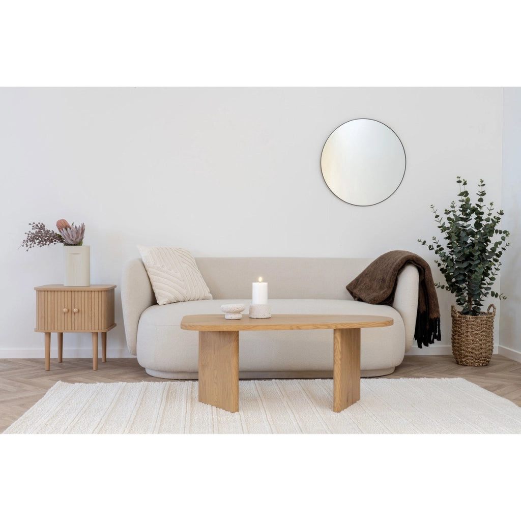 Comodino Nikko, Marrone, MDF, 45x40x50,5 cm
