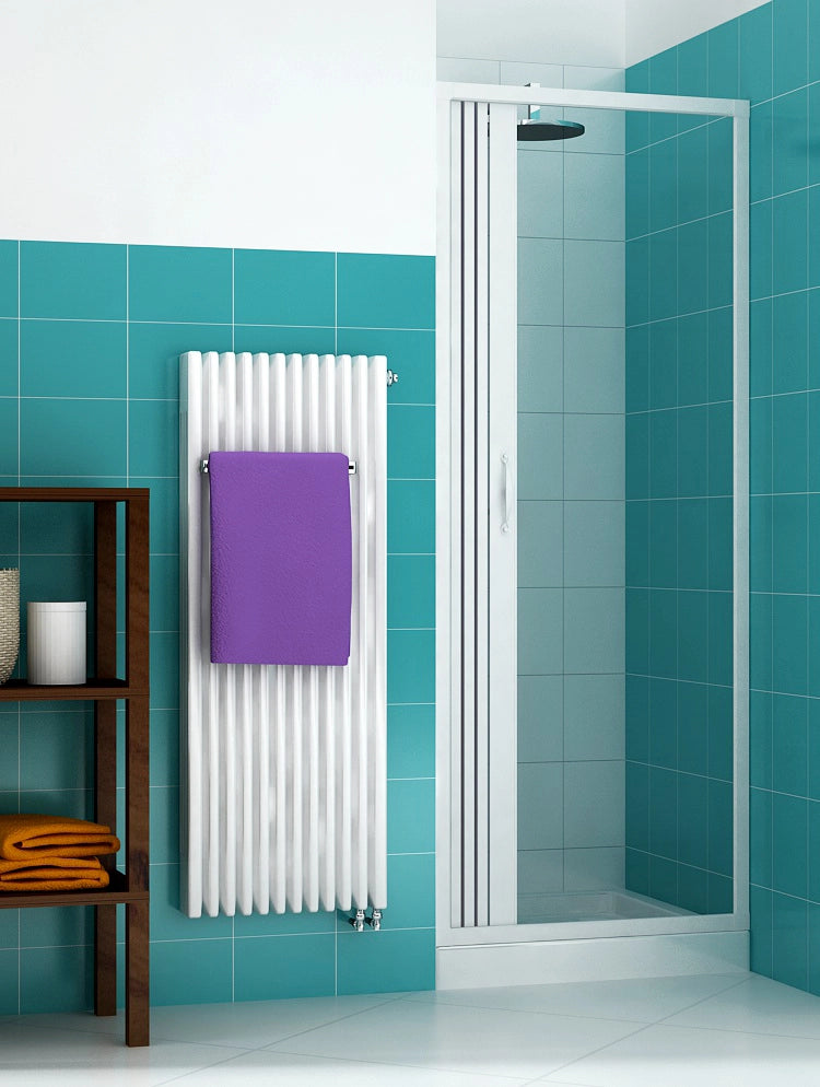 Box doccia nicchia Libertè 130x H185 cm in pvc a soffietto
