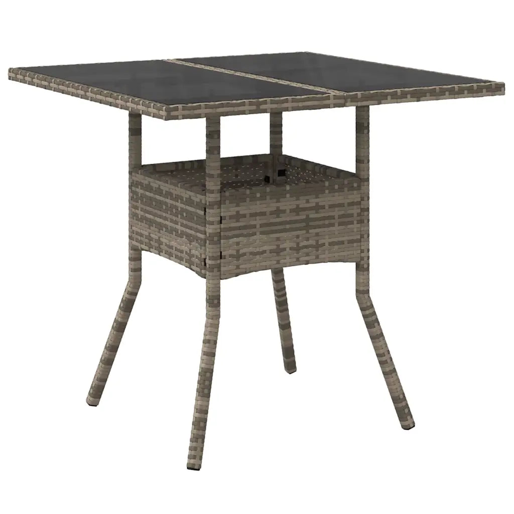 Set da Pranzo per Giardino 5 pz | Set Salotto da Giardino Grigio polyrattan