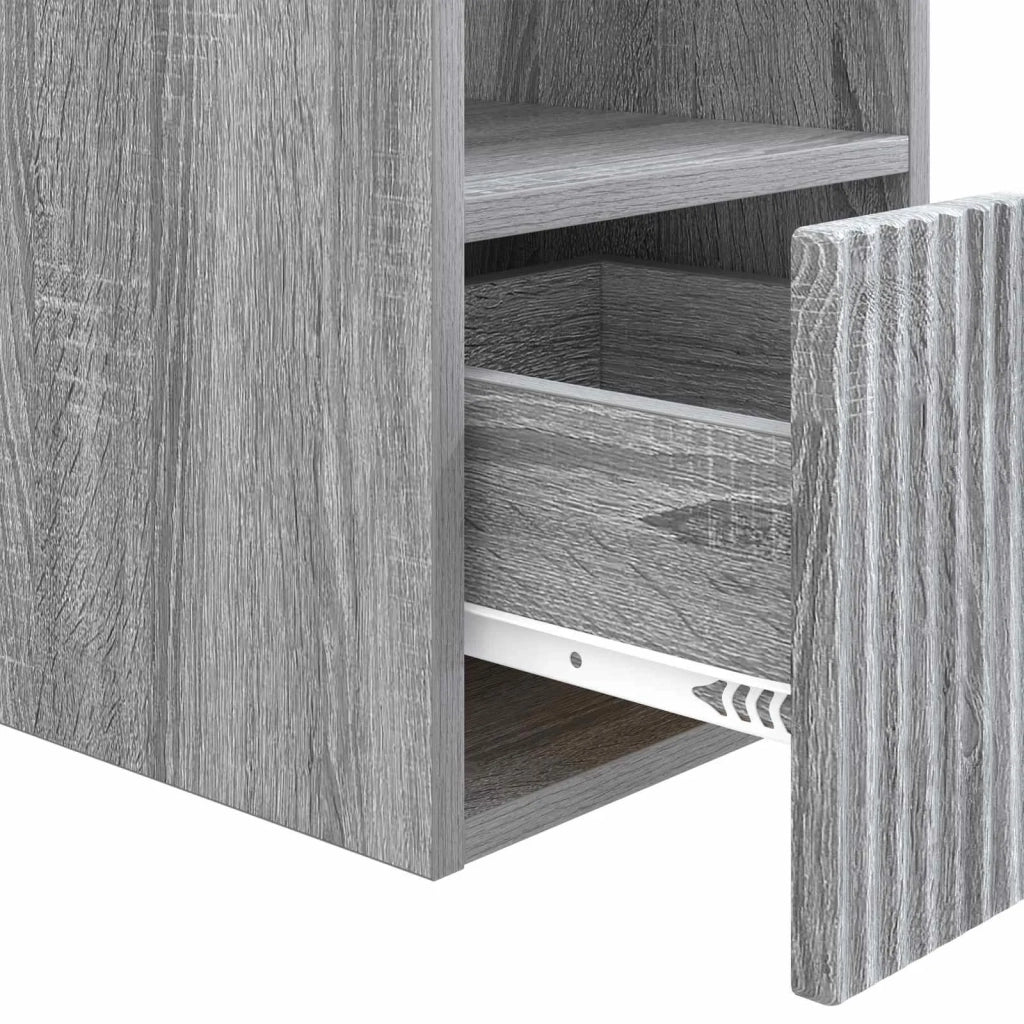 Mobile da Bagno | Armadio da bagno Sonoma grigio 30 x 44,5 x 50 cm