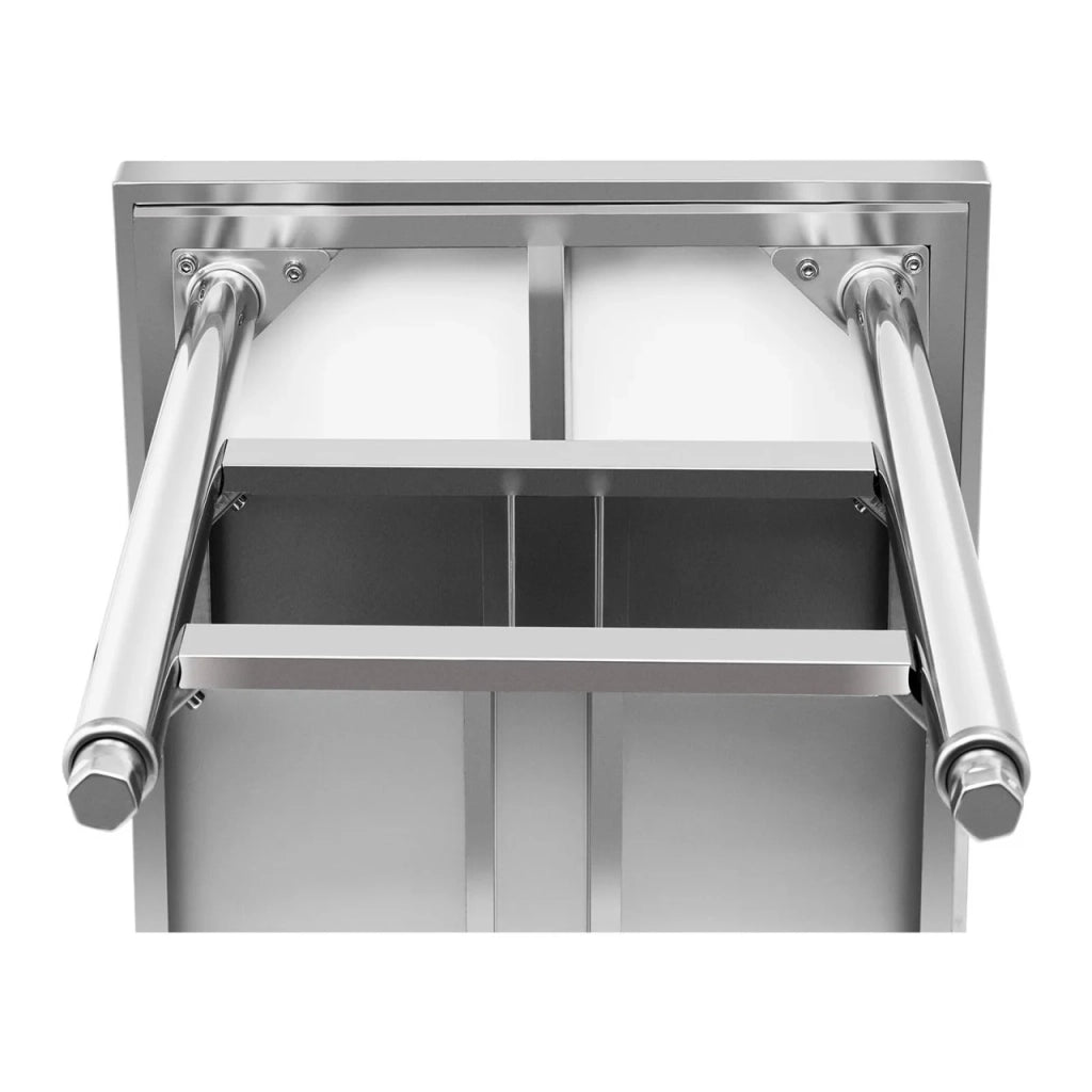 Tavolo da lavoro in acciaio inox 120 x 60 cm 600 kg 3 livelli 14_0003680