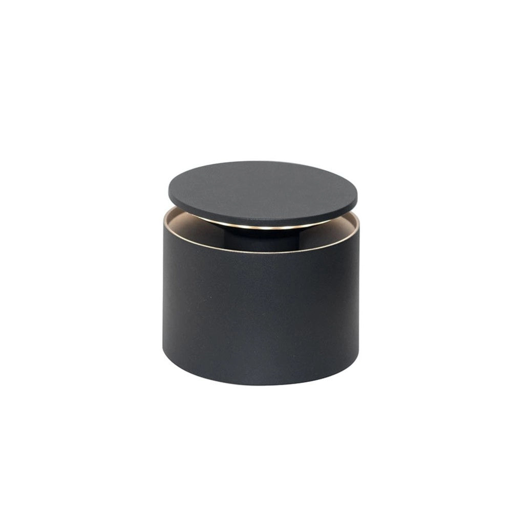 Lampada a led da tavolo Push Up Grigio Scuro portatile e ricaricabile