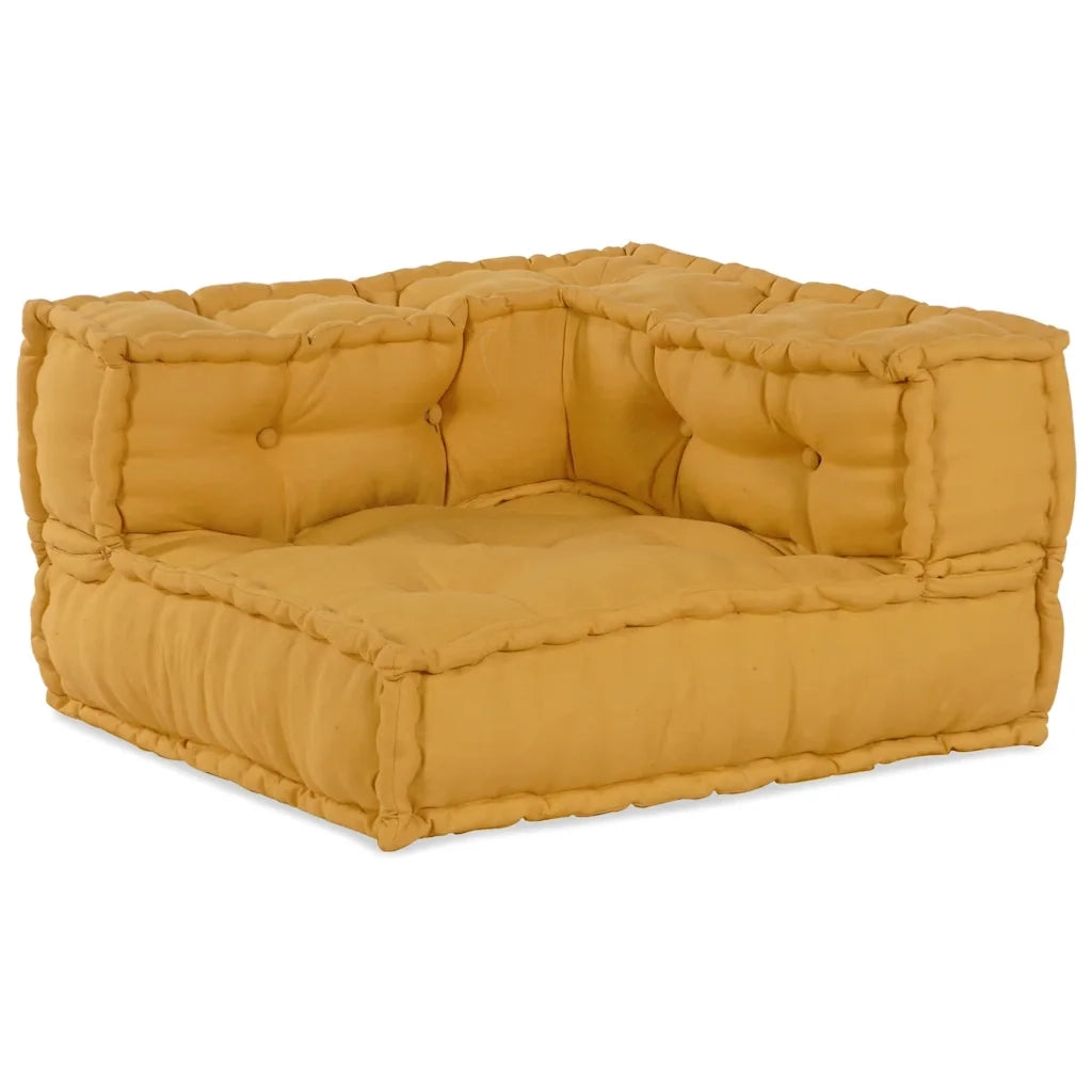 Divano Componibile Giallo 70x70x54 in Tessuto 4019037