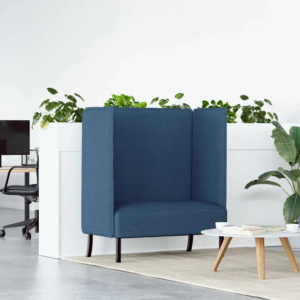 Divano | Divano da soggiorno | Sofa alto 101cm Blu Tessuto