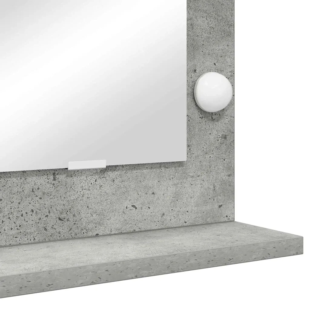 Specchio da Vanit¨¤-Specchio da Trucco Grigio cemento 100 x 55 x 18 cm