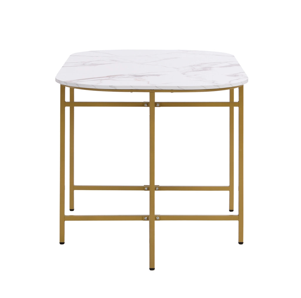 Set tavolo da pranzo bianco con 6 sedie in velluto grigio