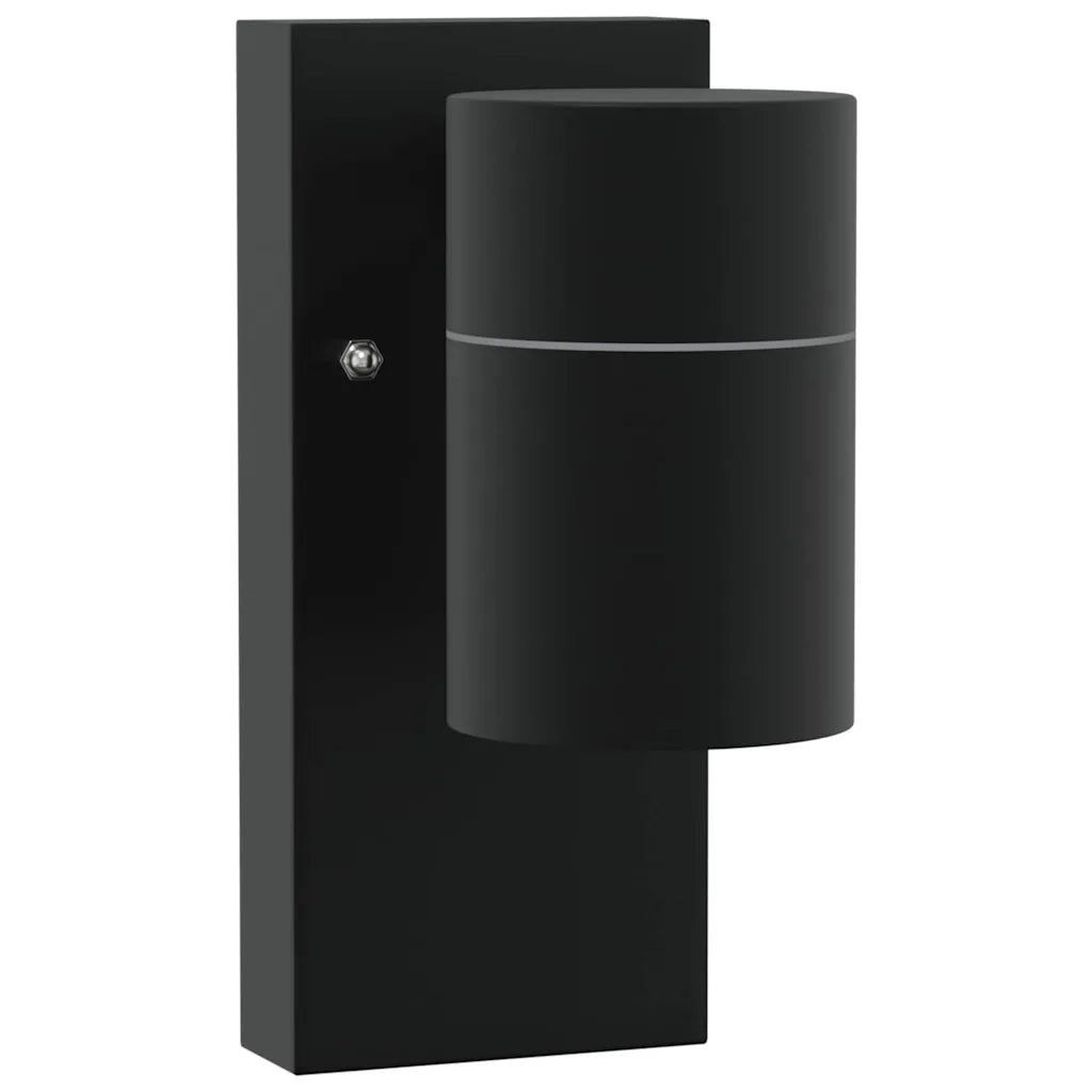 Lampada da Parete Esterna 2 pz Nero 6,5 x 10,5 x 16 cm CFW2471481