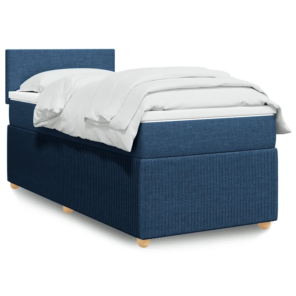 Giroletto a Molle con Materasso Blu 90x190 cm in Tessuto 3287310