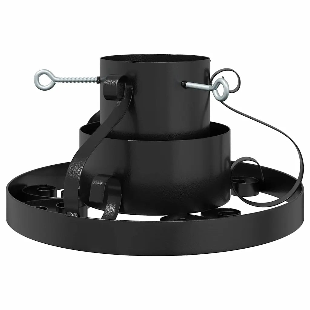 Supporto per Albero di Natale-Decorazioni natalizie Nero 40 x 40 x 21 cm Acciaio