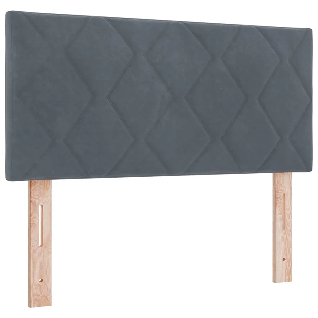 Testiera | Testata Grigio scuro 100 cm Velluto