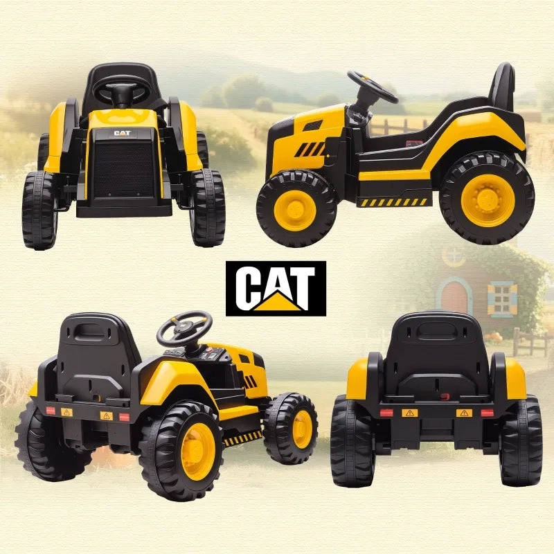 Auto cavalcabile per bambini 3-6 anni, telecomando e guida manuale, Bluetooth e musica, plastica e acciaio, giallo