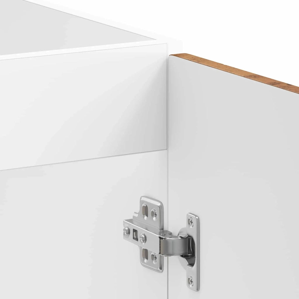 Mobiletto per Lavabo | Armadio Lavabo con porta Lucca 2 pz Legno vecchio