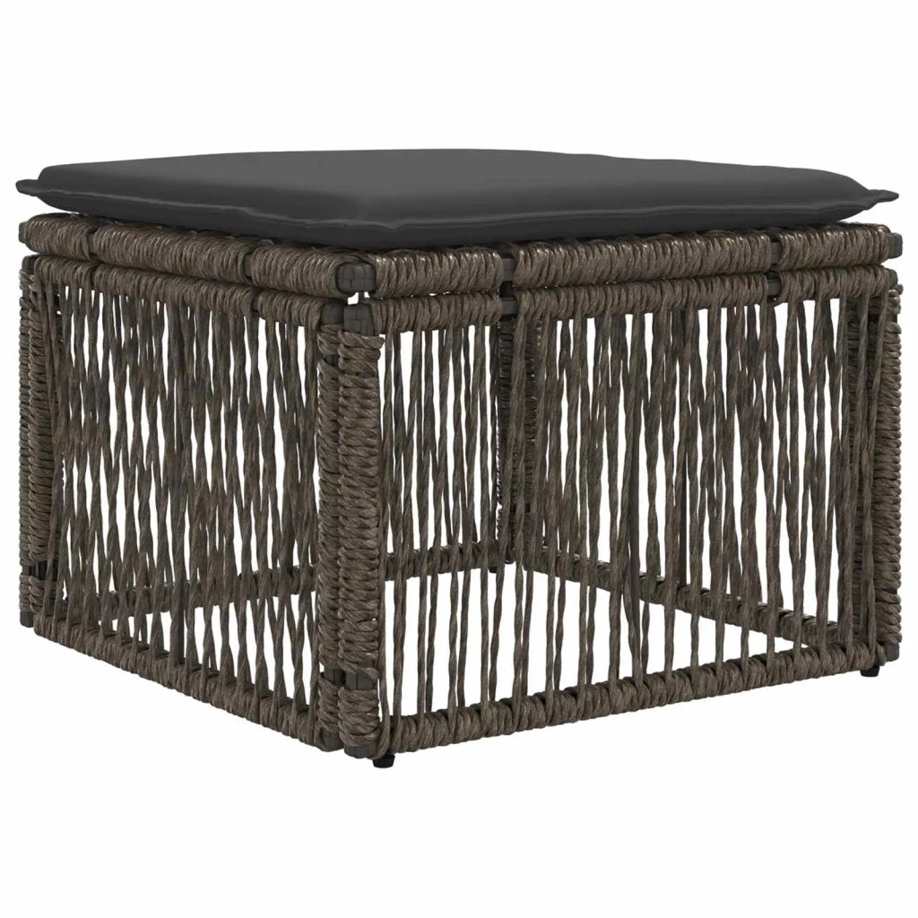 Set Divano da Giardino 7 pz Grigio polyrattan 3436088