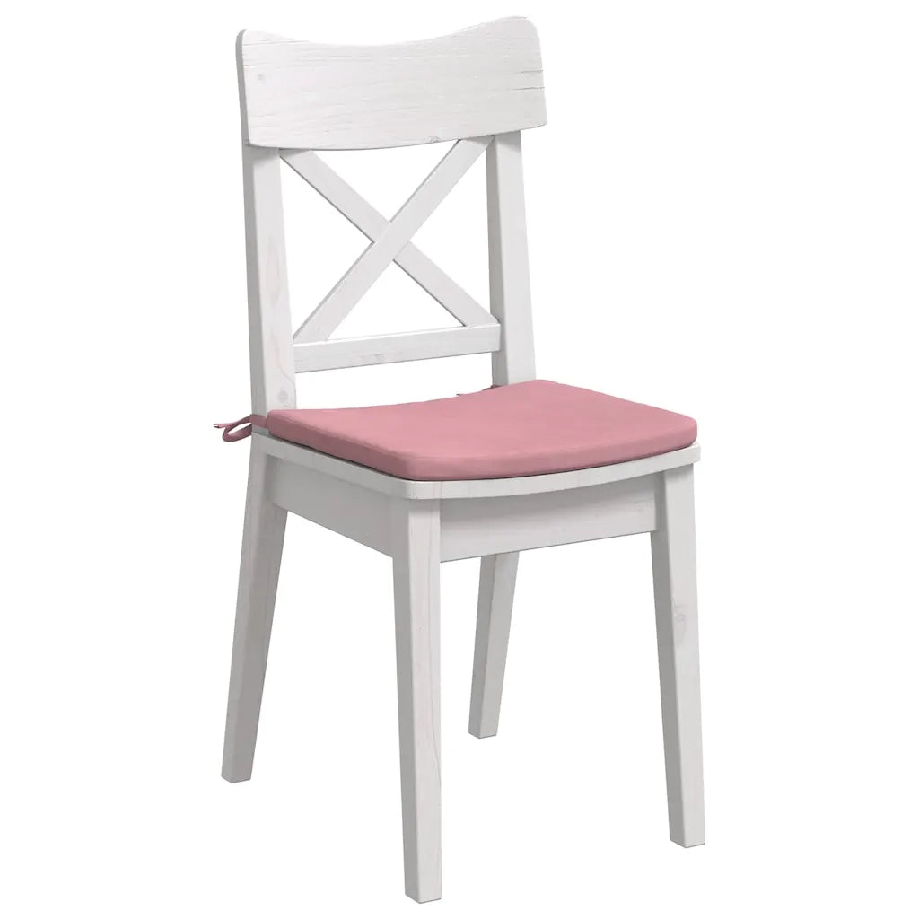 Cuscini per Seduta 4 pcs Rosa 40 x 40 x 3 cm Velluto 42015210