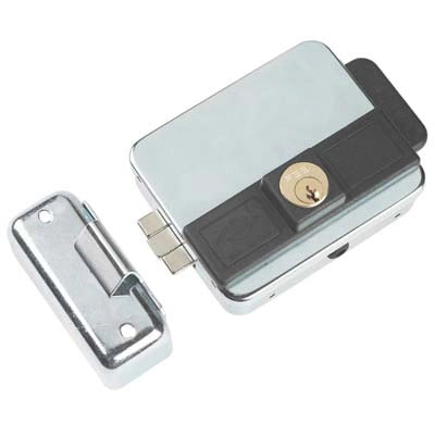 SERRATURA CANCELLO APPLICARE ELETTRICA 5011 FEB  C.TONDO FISSO+SCR DX/SX