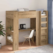 Struttura letto a castello con scrivania Rovere artigianale 3410466