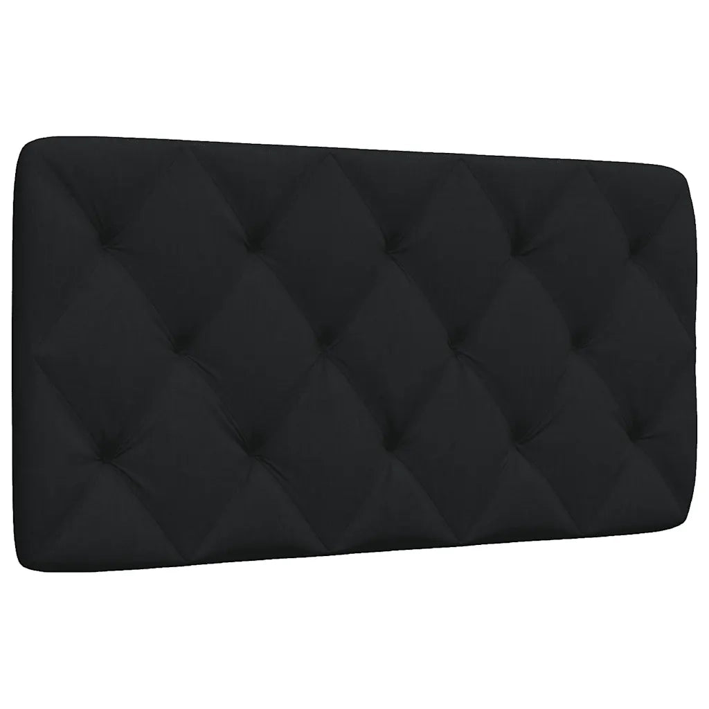 Coussin de tête de lit noir 100 cm tissu