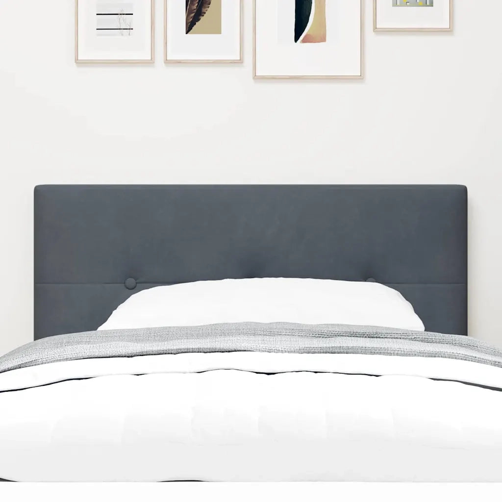 Testiera | Testata Grigio scuro 80 cm Velluto