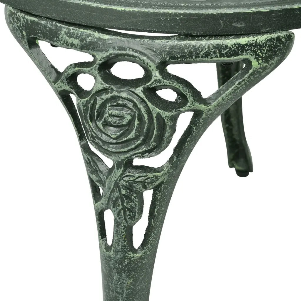 Set da Bistrot 3 pz in Alluminio Pressofuso Verde 42164