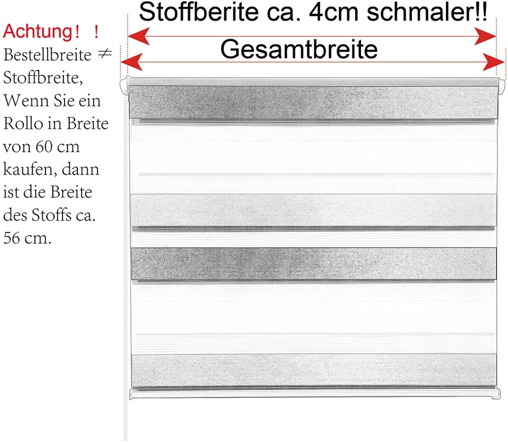 Tenda a rullo giorno e notte Zebra rullo a doppio strato 90x150cm bianco grigio antracite 19_0000859