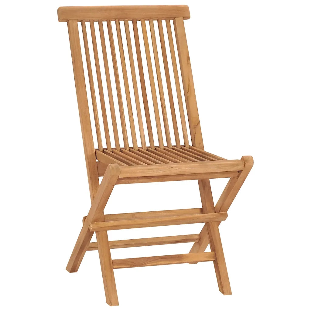 Set da Pranzo Pieghevole per Esterni 5pz Legno Massello di Teak 3096571