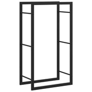 Portalegna Nero Opaco 50x28x94 cm Acciaio CFW5460932