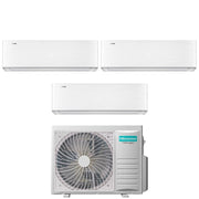 Climatizzatore Condizionatore Hisense Trial Split Inverter serie ENERGY PRO X 9+9+12 con 3AMW62U4RJC R-32 Wi-Fi Integrato 9000+9000+12000