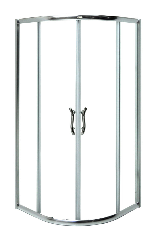 Box doccia tondo 80x80, cabina semicircolare in cristallo trasparente 6 mm BD8.8CTT
