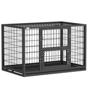 Gabbia per Cani Robusta, 94x60x64 cm, con Vassoio Rimovibile.