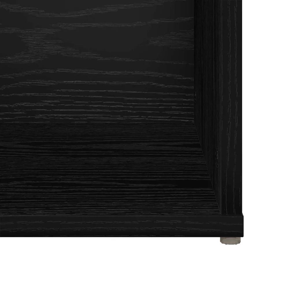 Set mobile TV 4 pz Rovere Nero Legno ingegnerizzato 3393529