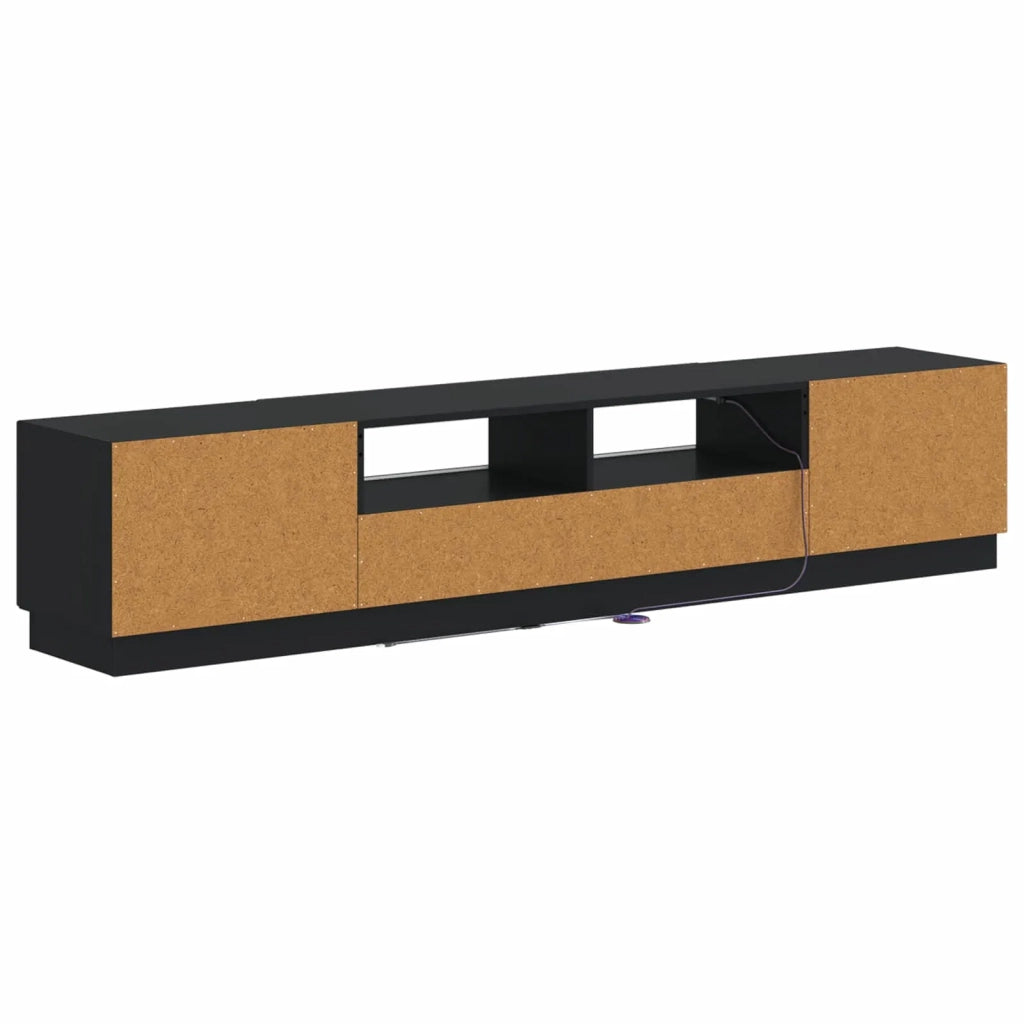 Mobile TV LED HOORN 3 pz Nero Legno ingegnerizzato 3416837