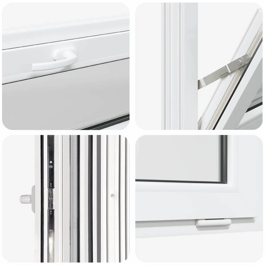 Finestra per Soffitta RISOR 110 x 40 cm PVC e Vetro Bianco 42047225