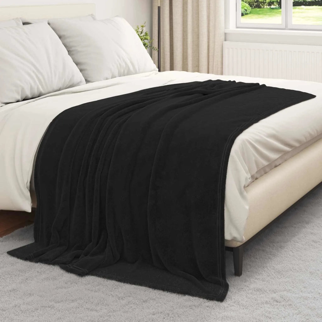 Coperta Nero 150 x 200 cm Panno 42016778