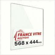568 x 444 x 4 mm - Vetro per stufa a legna - vetro camino di ricambio - vetro per caminetto resistente al fuoco - France Vitre